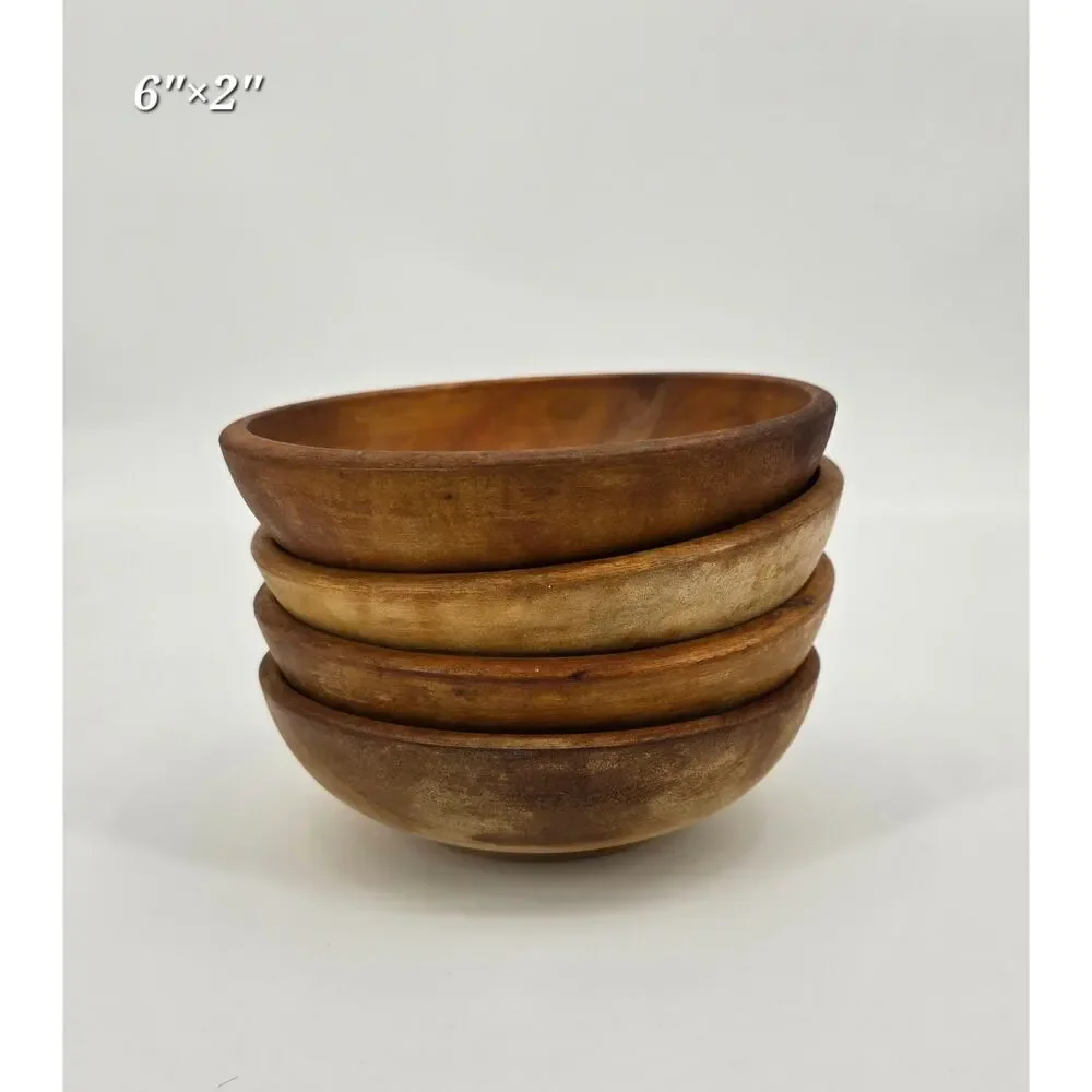 Vintage MCM Wooden Monkey Bowls‎